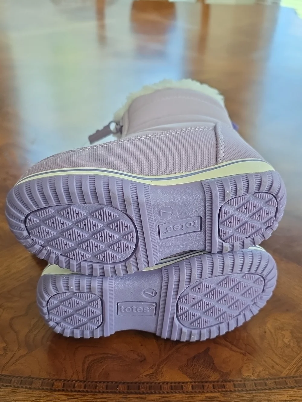 Totes Toddler Girls Zippy Waterproof Insulated Flat Heel Winter Boots LILAC 7T